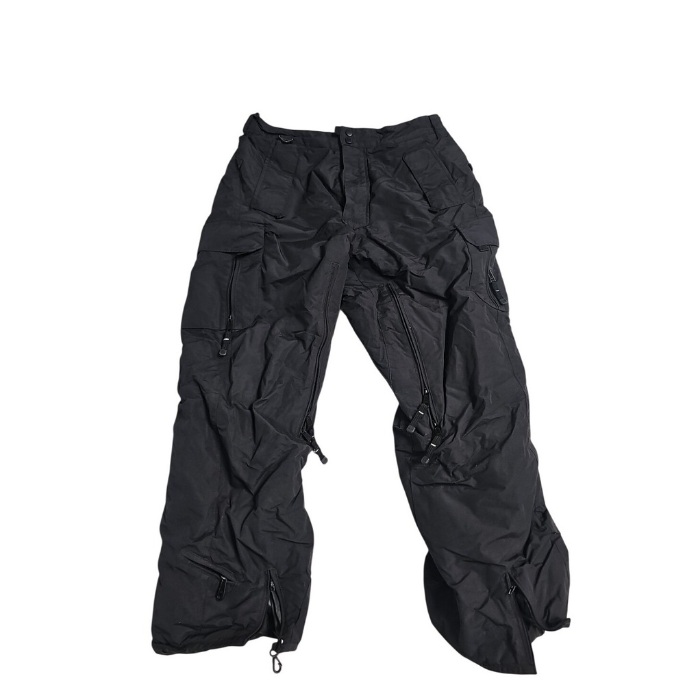 Helix Snowboardwear Men Black Cargo Snowboard Pants Size Medium Ski Winter Sport